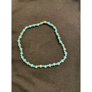 Premiere Designs Blue and Silver Bracelet Stretchy